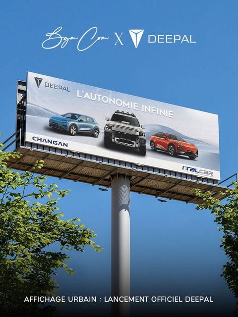 Affichage urbain grand format pour le lancement officiel de Deepal en Tunisie